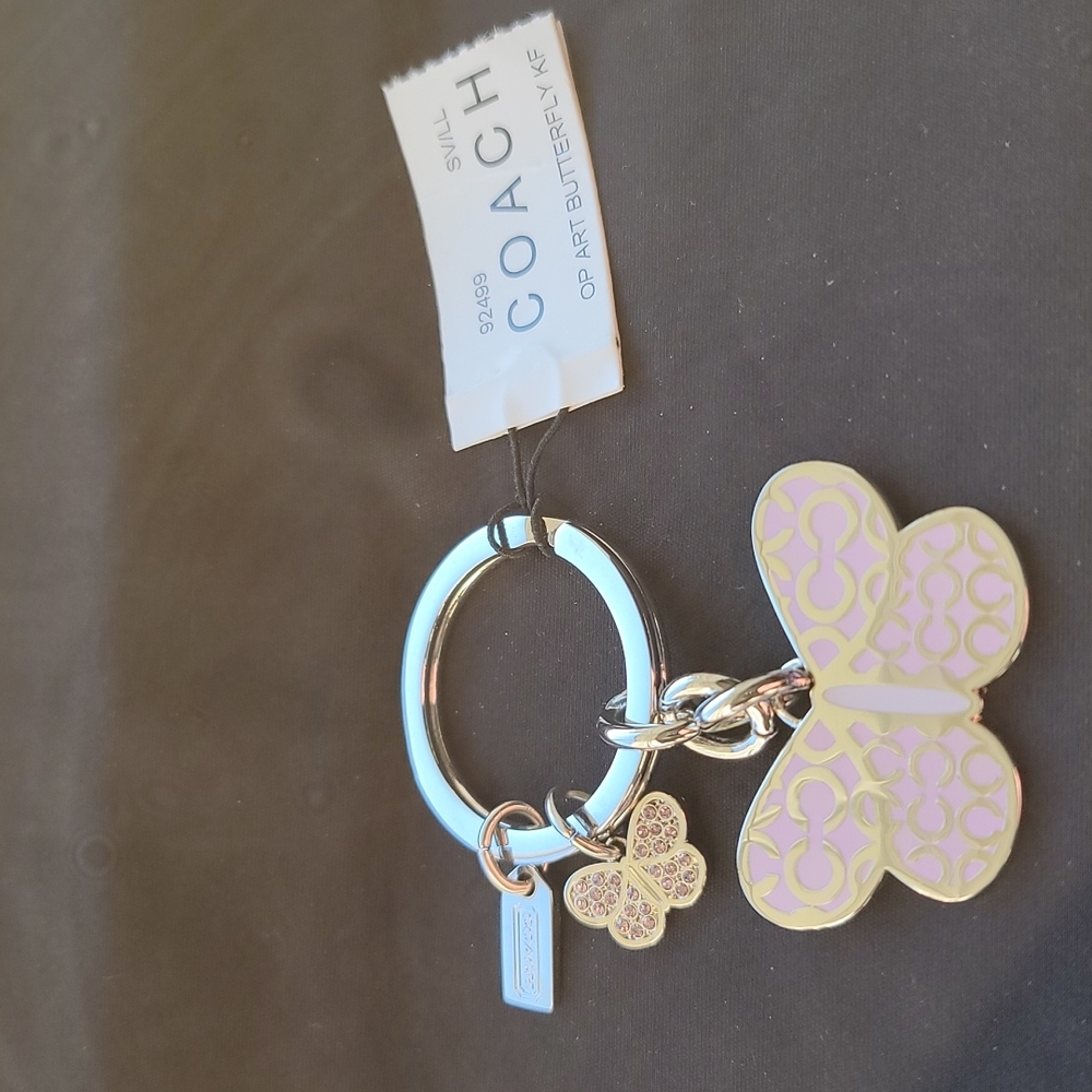 Coach Butterfly Keychain